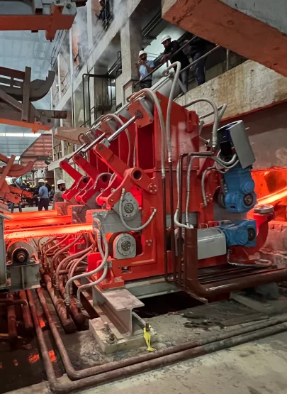 CCM Continous Casting Machine at FF Steel commissioning executed by Unisons Steel Solutions