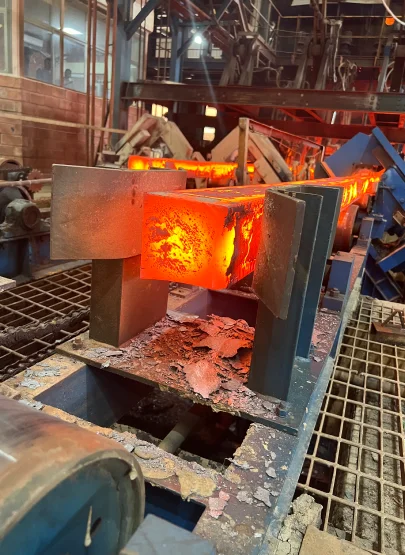 CCM Continous Casting Machine 3rd Strand at Naveena Steel commissioning executed by Unisons Steel Solutions