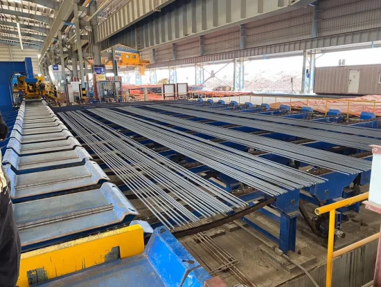 Cooling bed from Rolling Mill commissioning project at Naveena Steel by Unisons Steel Solutions