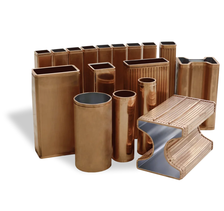 copper mould tubes used in continuous casting